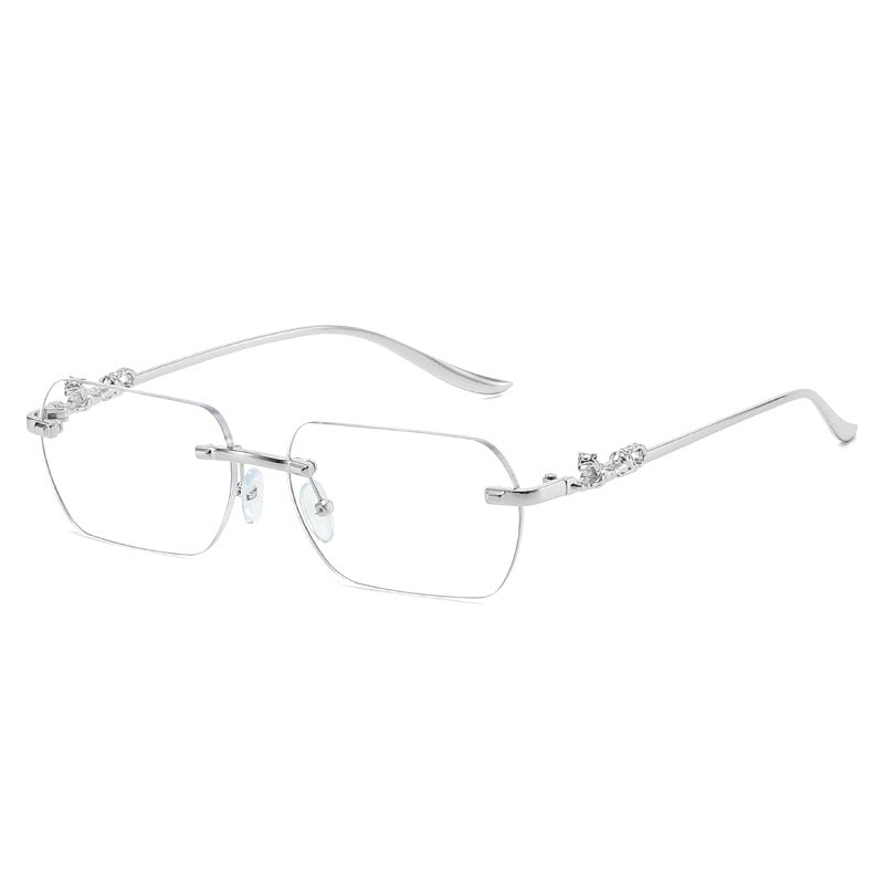 Damen elegante Halbrahmenbrille mit schmückenden Details Karnz