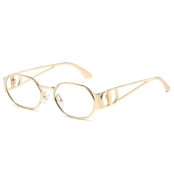 Moderne elegante ovale Sonnenbrillen Karnz