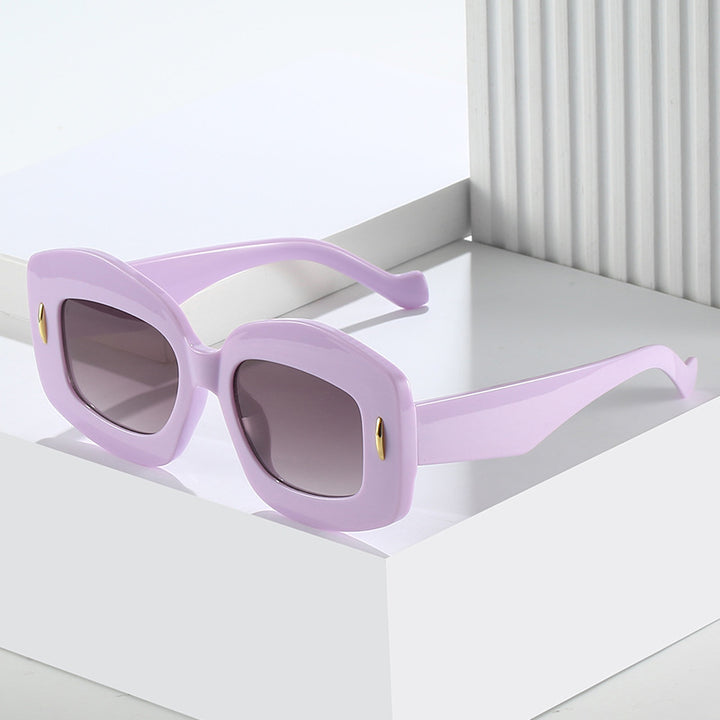 Zeitgenössische Chunky Rahmen Sonnenbrille Karnz