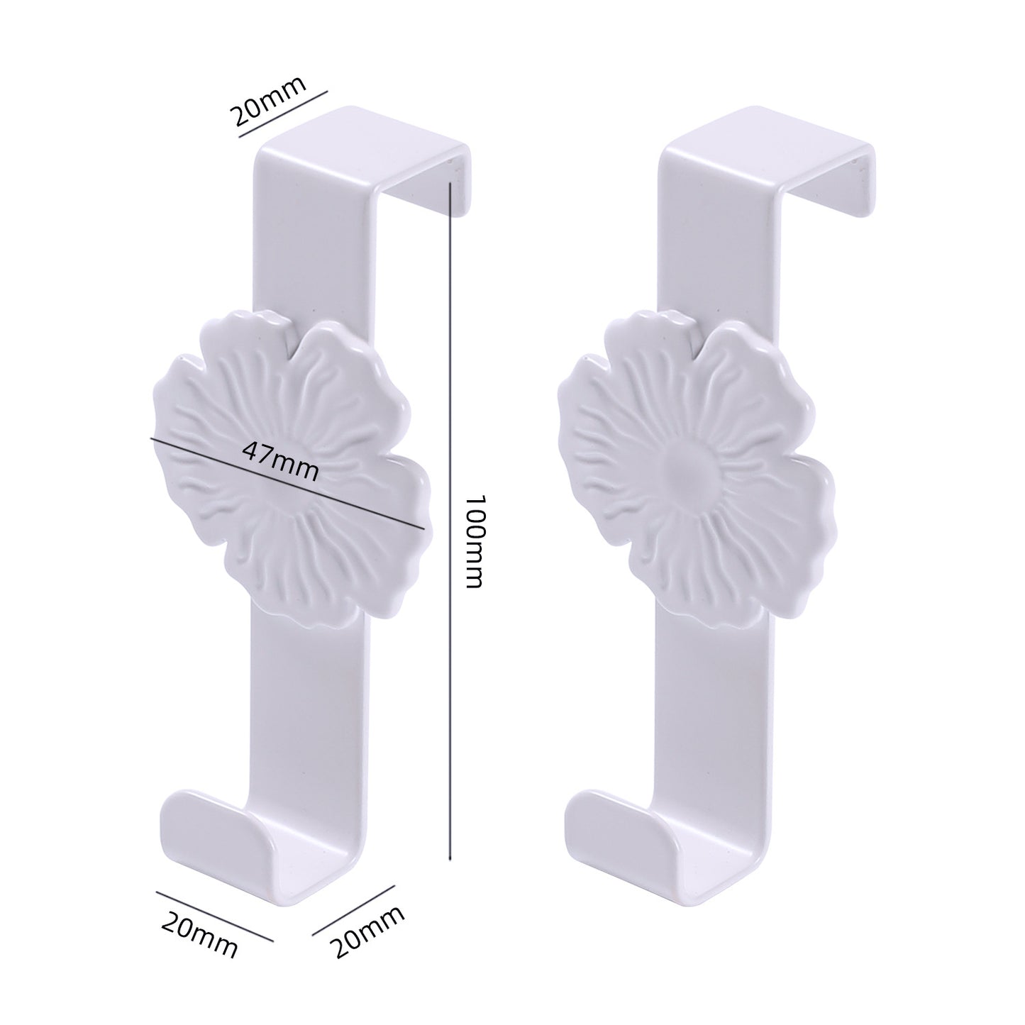 Unisex Wandhaken mit floralem Design Karnz