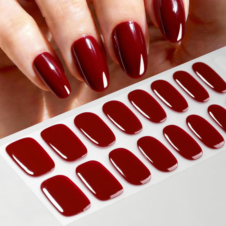Hochglänzende Gel-Nagel-Wraps
