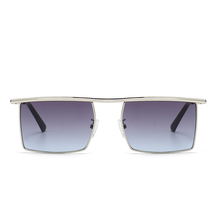 Damen modische Sonnenbrille mit filigranem, rechteckigem Rahmen Karnz
