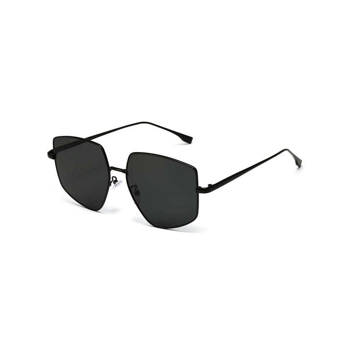 Damen quadratische Sonnenbrille mit elegantem Metallrahmen Karnz