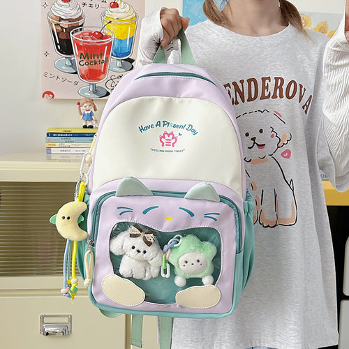 Süßer Katzen-Themen Rucksack Karnz
