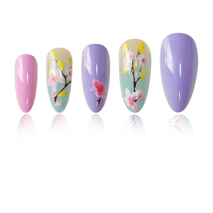 Künstlerische florale Press-On Nagelverstärkungen Karnz