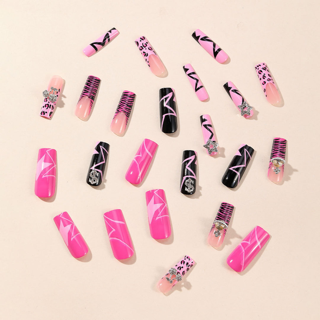Künstlerische Glam Nagelkunst Extensions Karnz