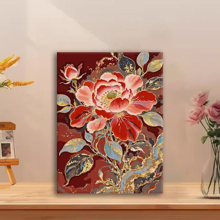 Blumenmuster Wandkunst Leinwanddruck Karnz