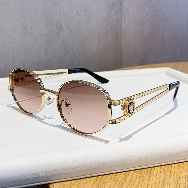Damen elegante Sonnenbrille mit luxuriösem Rahmen und filigranem Design Karnz
