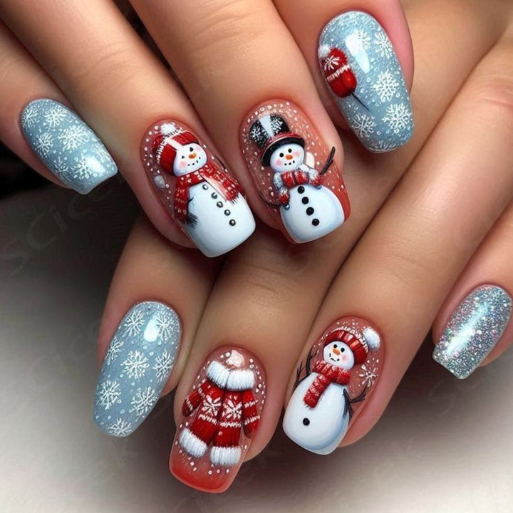 Winter-Themen 3D Nagelkunst Erweiterungen Karnz