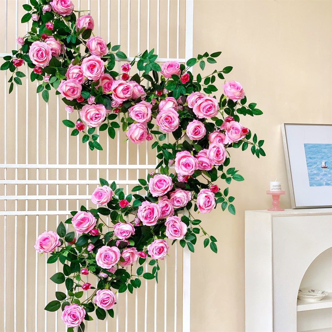 Künstliche Blumen Wand Girlande