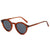Damen modische Sonnenbrille mit trendigen runden Gläsern und stylischem Rahmen Karnz