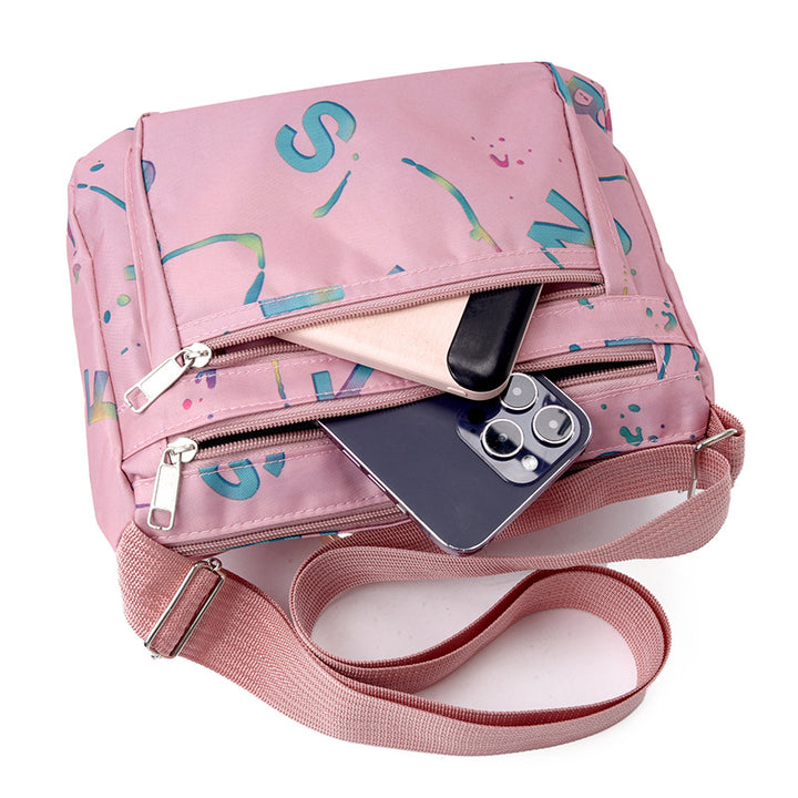 WoStylish Multi-Zipper Umhängetasche