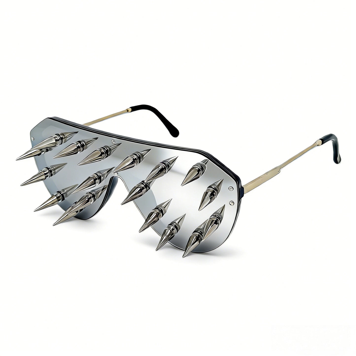 Damen auffällige Design-Sonnenbrille mit Spikes Karnz