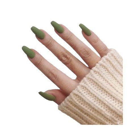 Matte Finish Press-On Nail Tips Karnz 178815*10mm0277