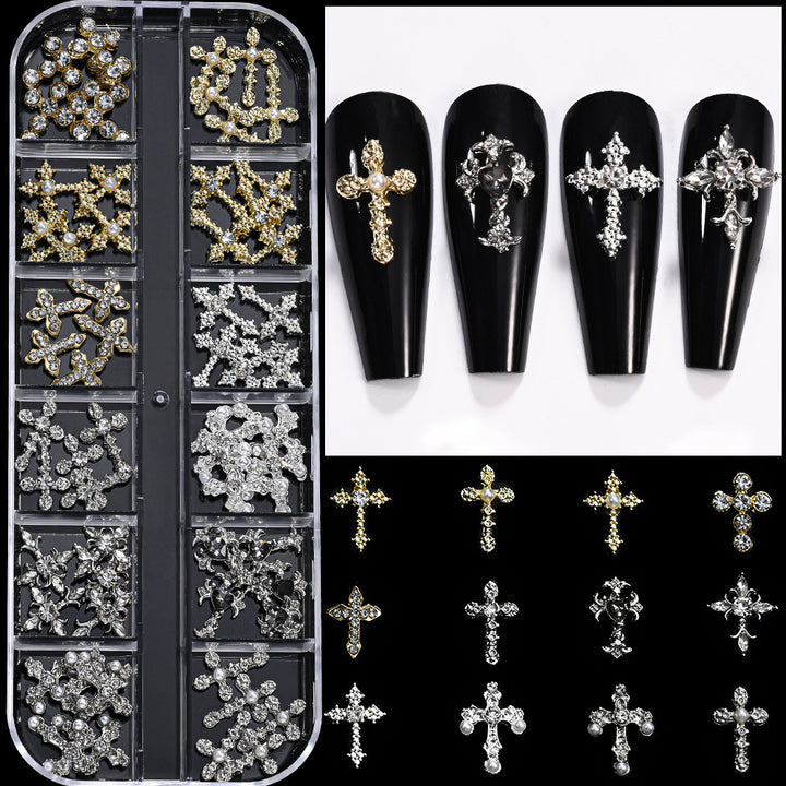 Dekorative Metall-Nagelkunst Charms