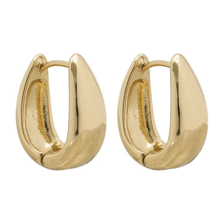 Schlanke geschwungene Huggie Ohrringe Karnz