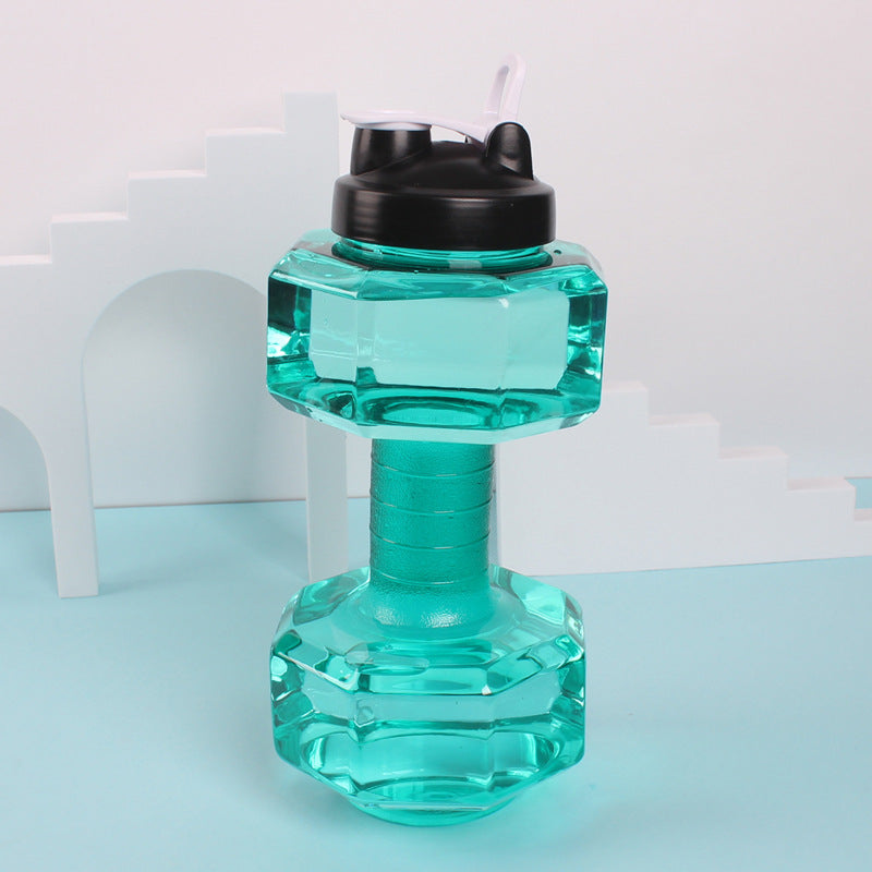 Unisex Fitness Wasserflasche in origineller Hantel-Form Karnz
