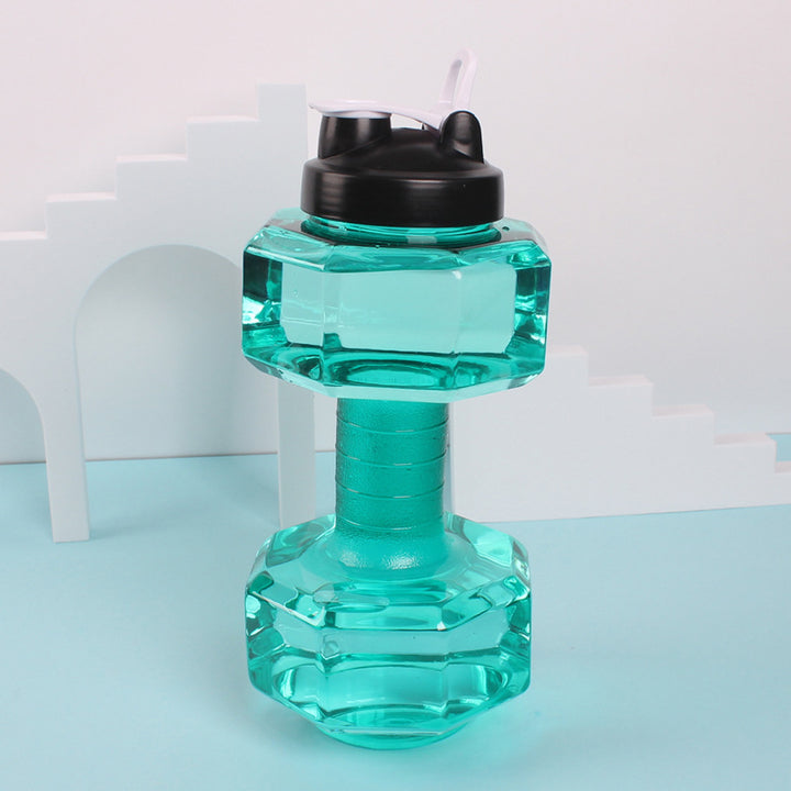 Unisex Fitness Wasserflasche in origineller Hantel-Form Karnz