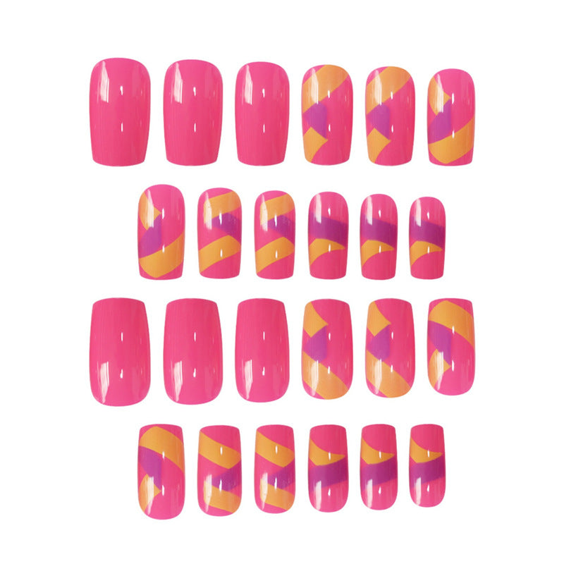 Vibrant Nail Art Press-On Set Karnz