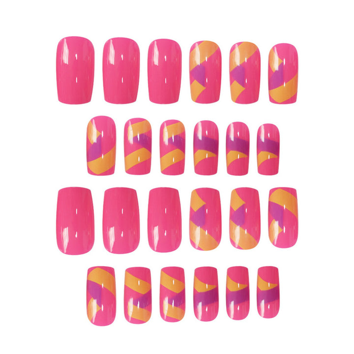 Vibrant Nail Art Press-On Set Karnz