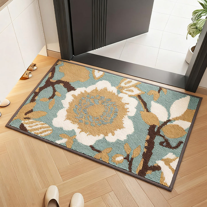 Florales Design Bereich Teppich
