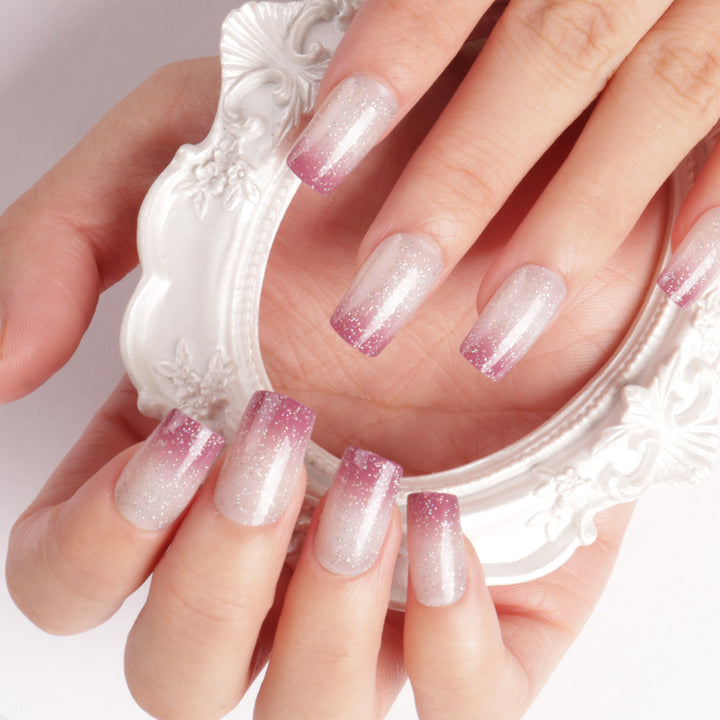 Ombre Glitter Acryl Nagelverlängerungen Karnz