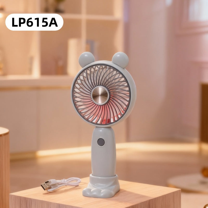Damen Tragbarer USB Handventilator mit LED-Illumination und ergonomischem Design Karnz