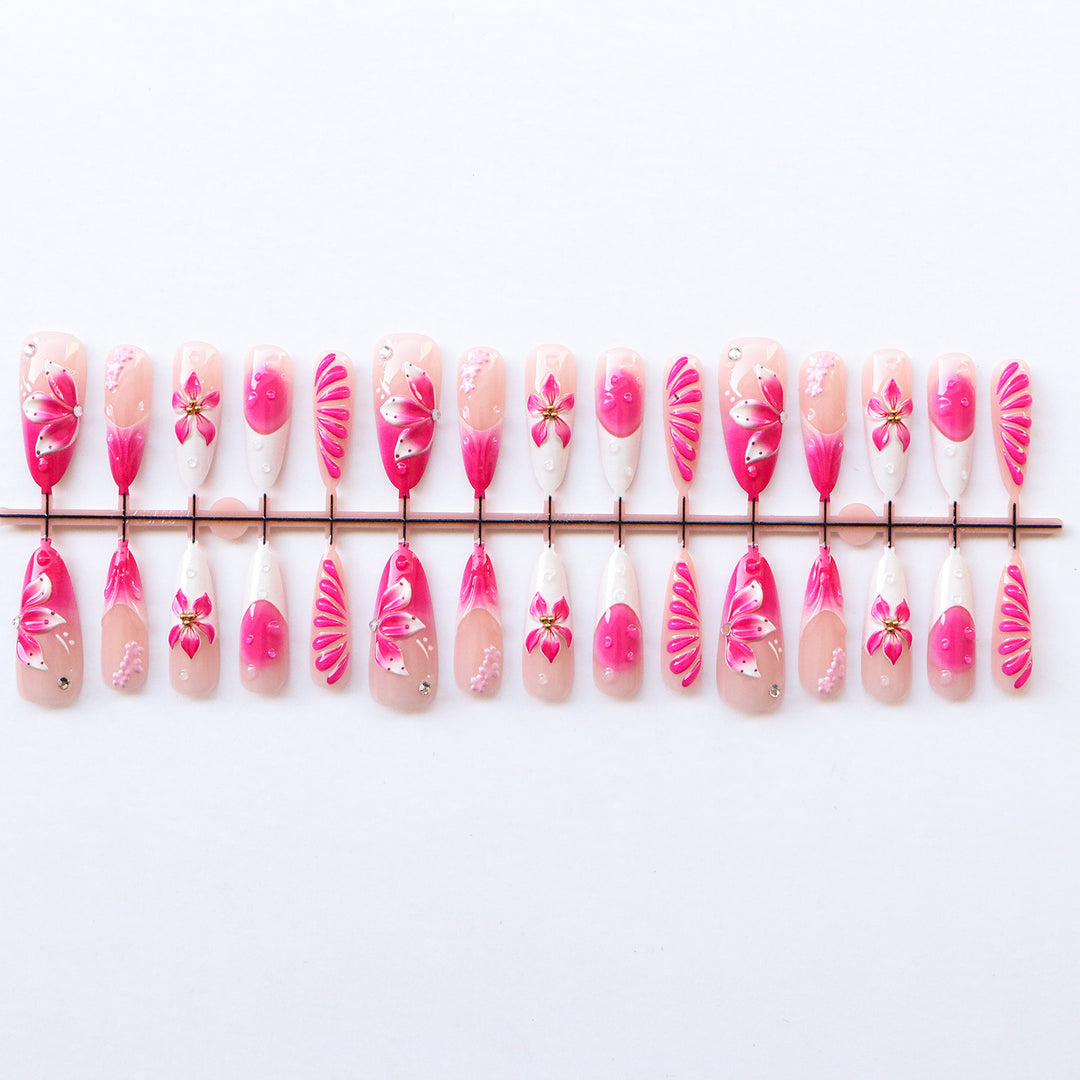 Premium Floral Nagelkunstkollektion