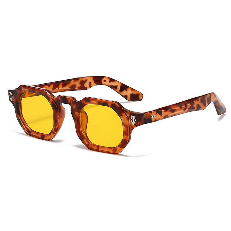 Moderne achteckige Rahmen Sonnenbrille Karnz
