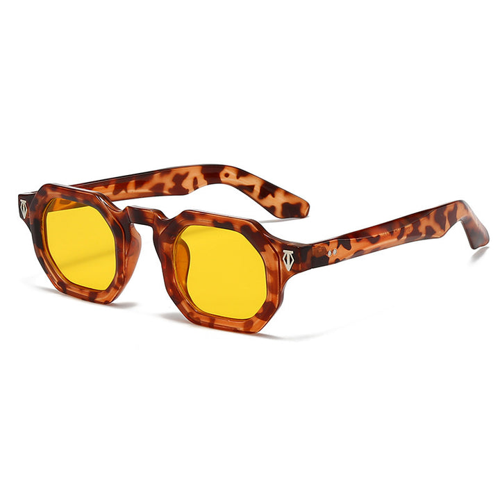 Moderne achteckige Rahmen Sonnenbrille Karnz