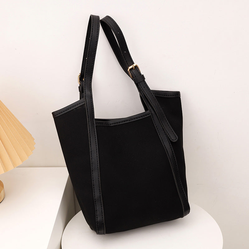 Minimalistische Zip-Top Handtasche Karnz