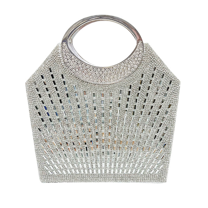 Statement Kristallbesetzte Abendhandtasche