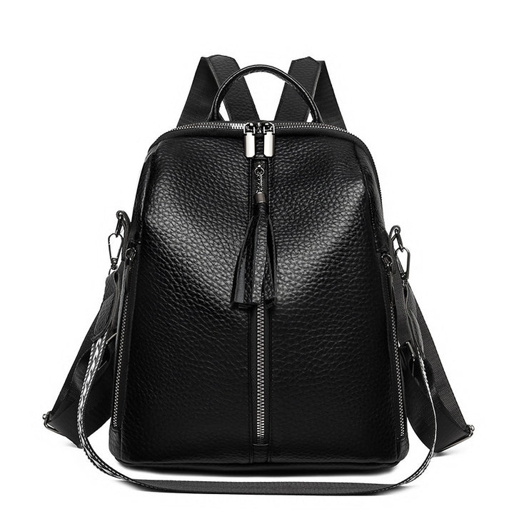 Strukturierter Leder-Rucksack