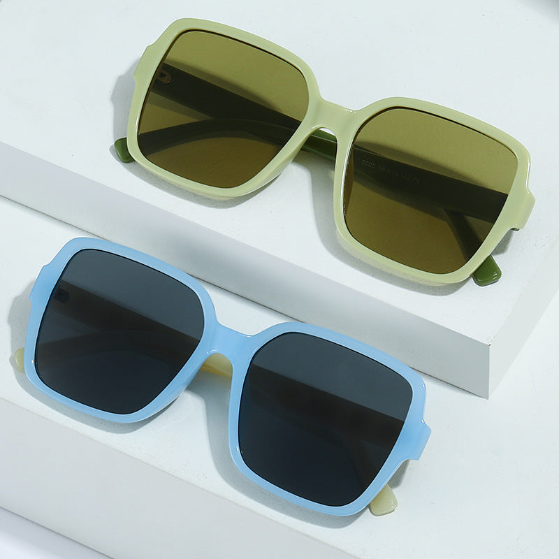 Elegante Übergroße Quadratische Fassung Brille Karnz