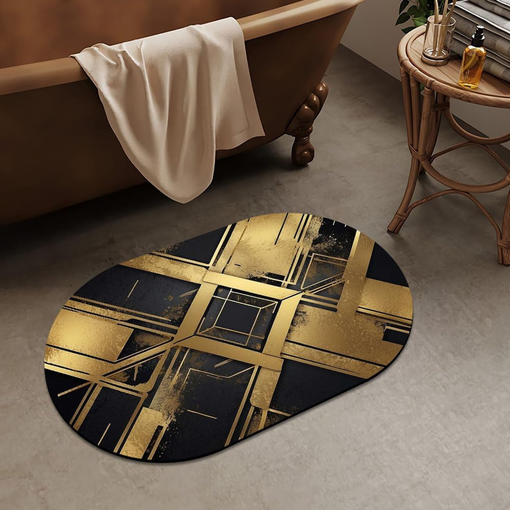 Luxuriöse abstrakte Marmor-Design-Badmatte