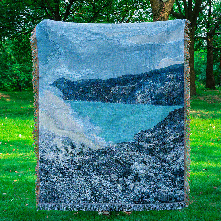 Landschaftsthemen Woven Throw Blanket