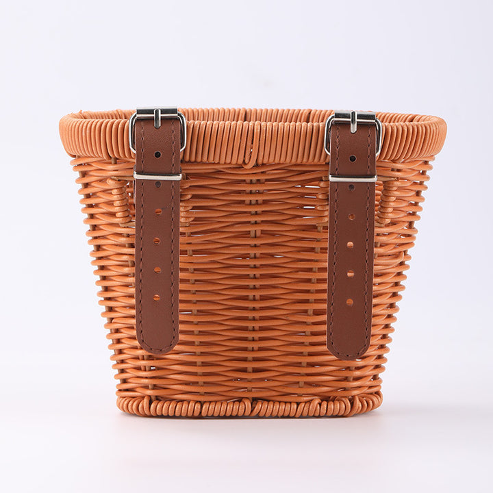 Damen stylischer Korb aus geflochtenem Material Karnz