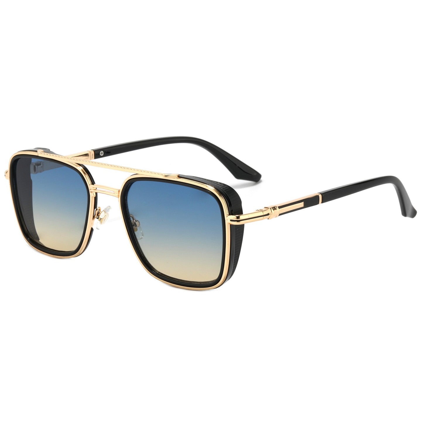 Damen Modische oversized Sonnenbrille mit luxuriösen Akzenten Karnz
