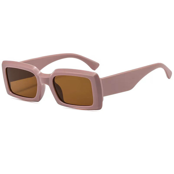Zeitgenössische Matte Quadratische Sonnenbrille Karnz
