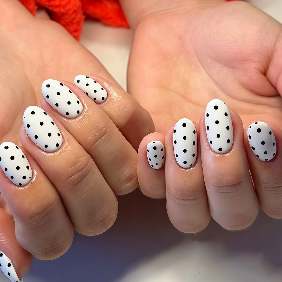Polka Dot Nagelkunst Wraps Karnz