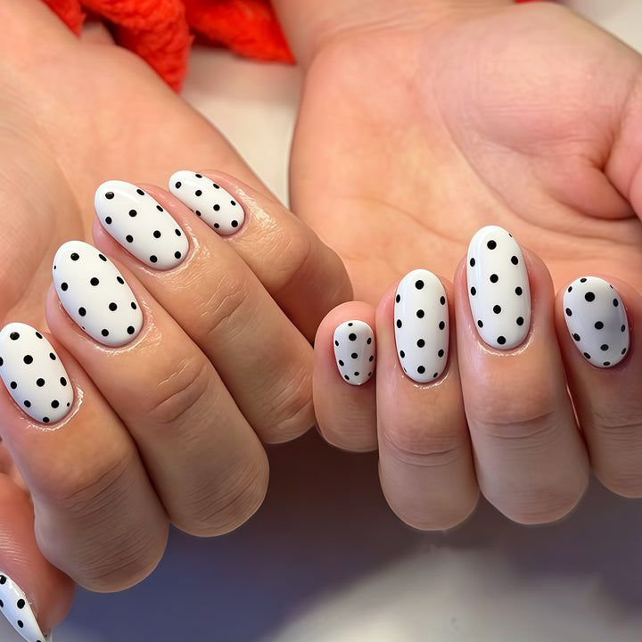 Polka Dot Nagelkunst Wraps Karnz