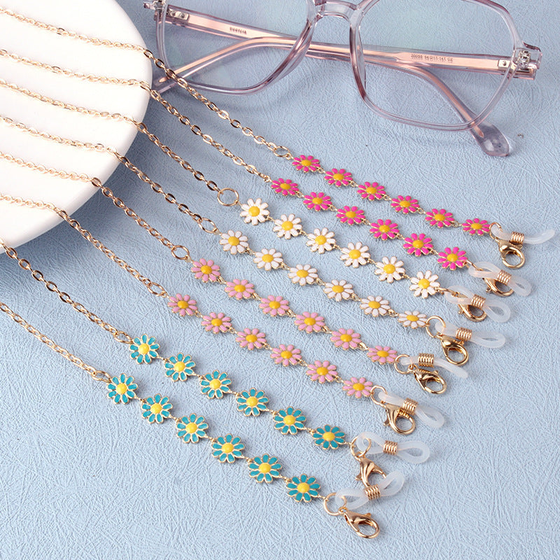 Floral Charm Brillen Kette Karnz