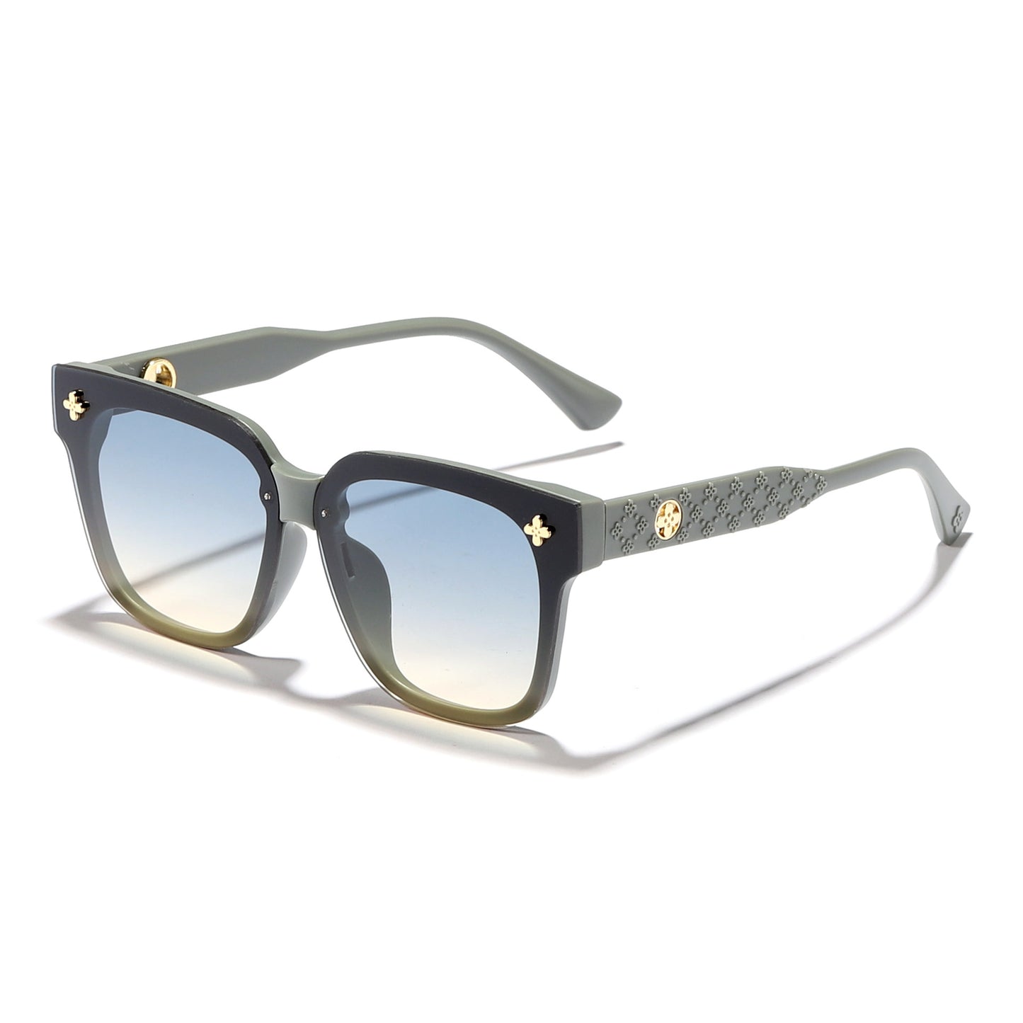 Damen modische Sonnenbrille mit extravagantem Rahmen und polarisierten Gläsern Karnz