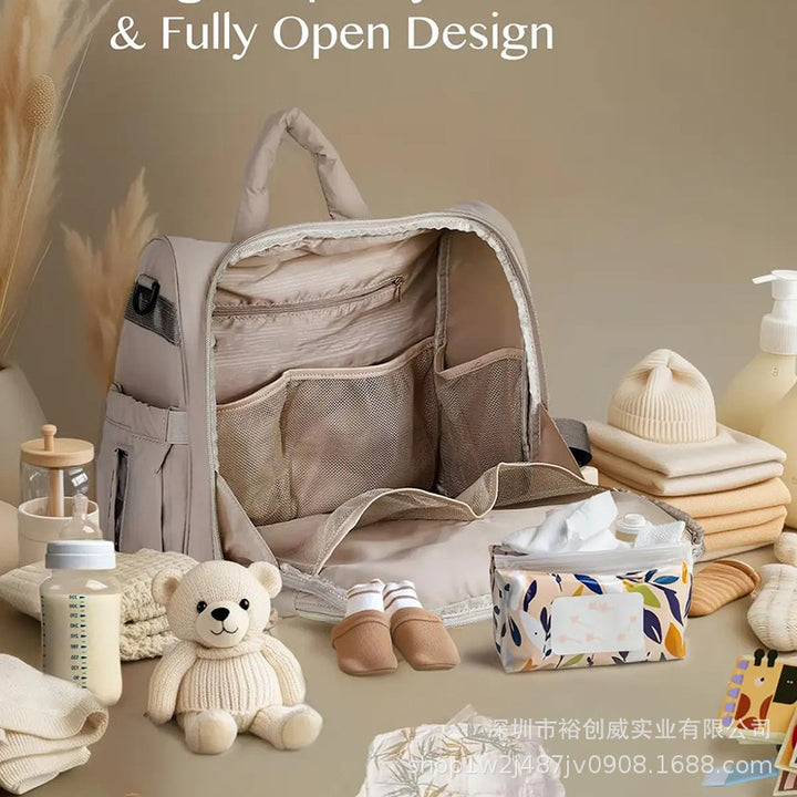 Multi-Funktionaler Windelrucksack mit Wickelmatte Karnz