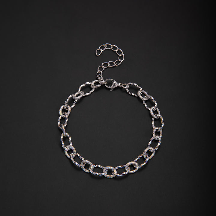 Vernetztes Metall-Gliederarmband Karnz