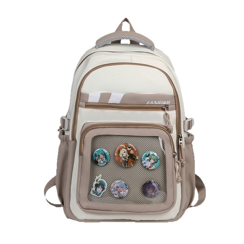 Stylischer Grafik-Patch-Rucksack Karnz