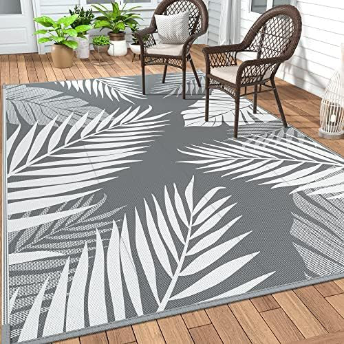 Outdoor Tropical Leaf Bereichsteppich