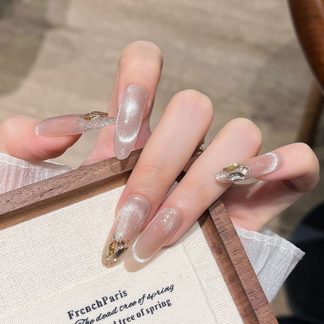 Glitter-Beschichtet Press-On Nagelverlängerungen Karnz