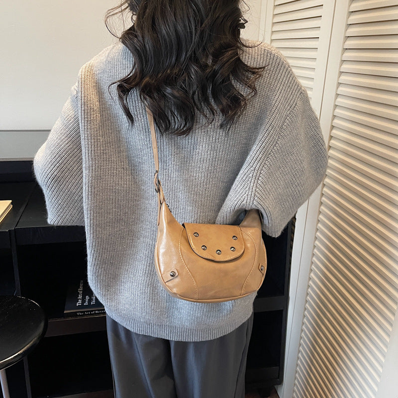 Stylische Leder Hobo Tasche Karnz