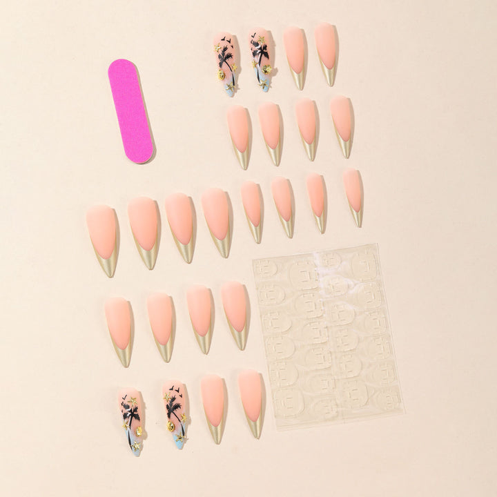 Künstlerische Stiletto Nagelkunst Karnz